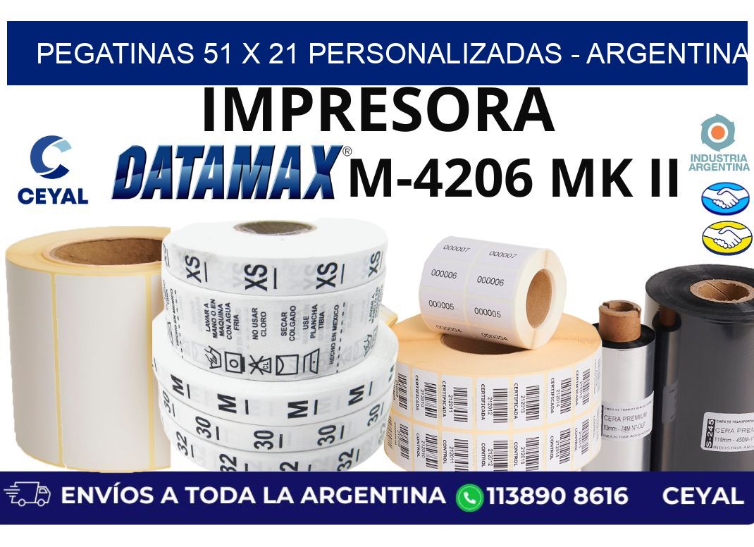 pegatinas 51 x 21 personalizadas - Argentina