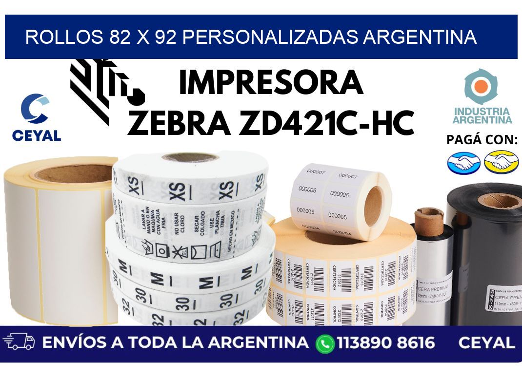 rollos 82 x 92 personalizadas argentina