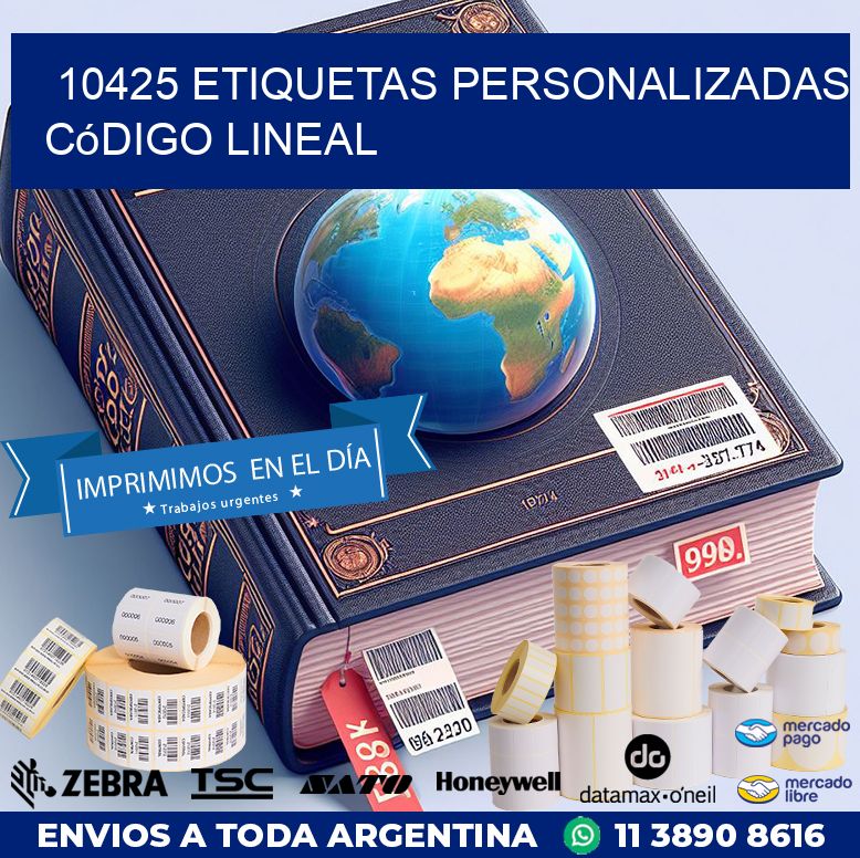10425 Etiquetas personalizadas código lineal
