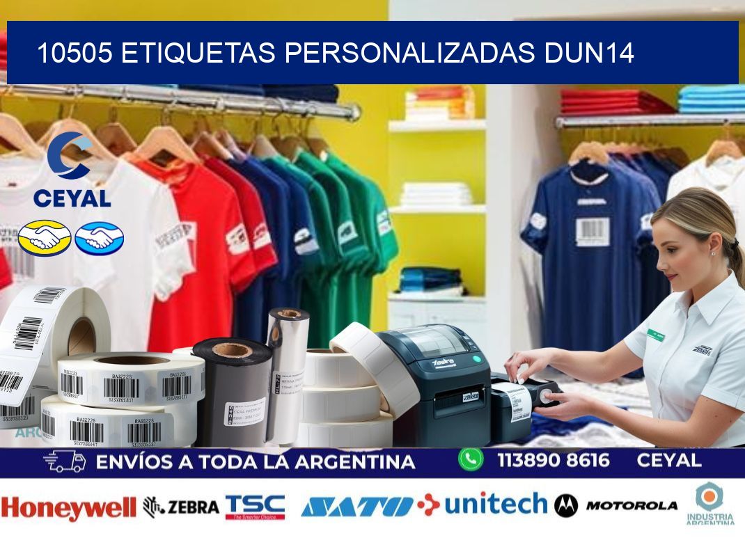 10505 Etiquetas personalizadas dun14