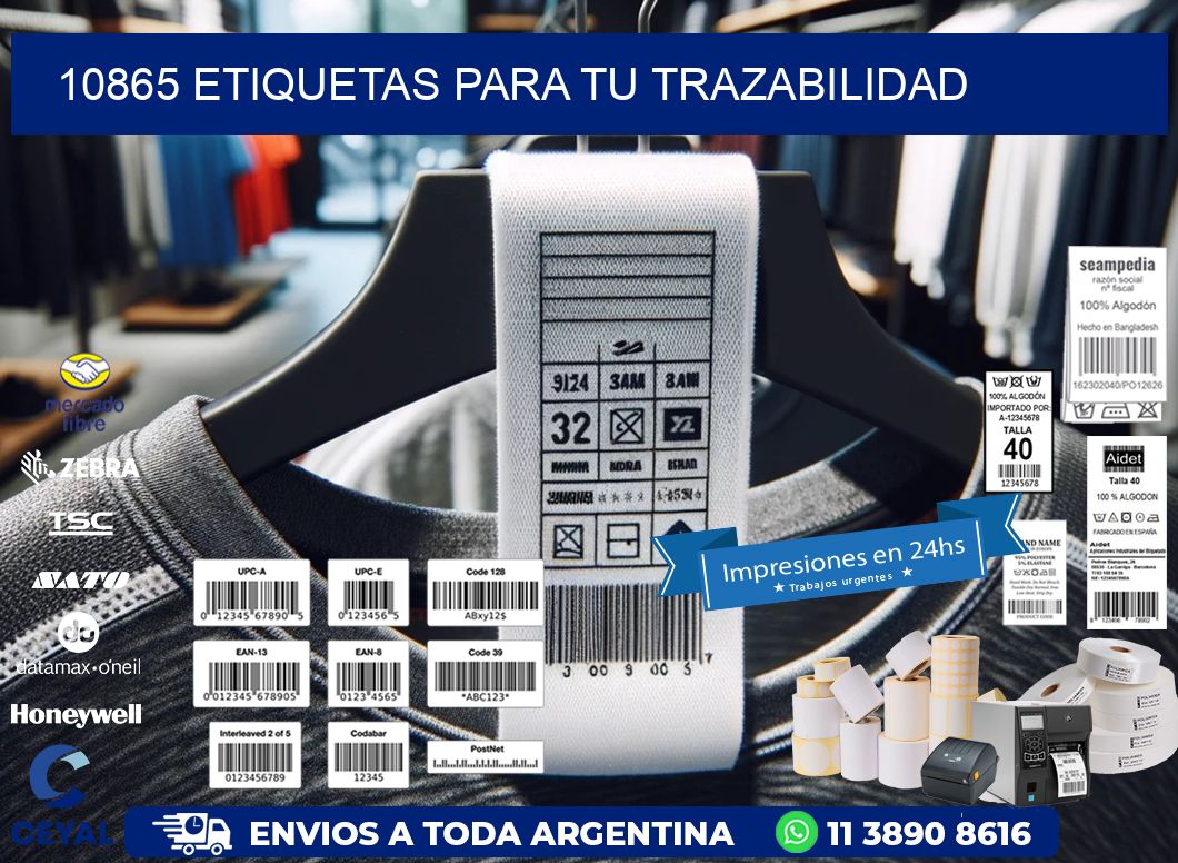 10865 etiquetas para tu trazabilidad
