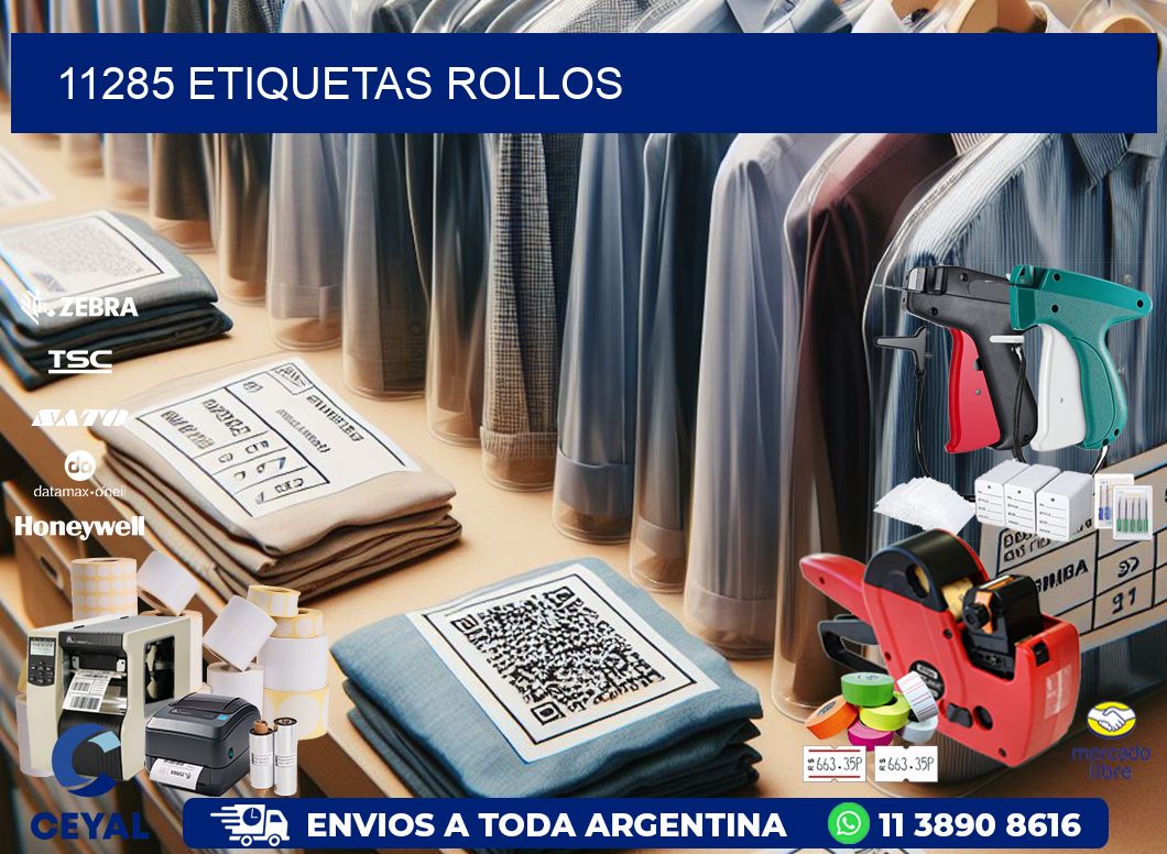 11285 etiquetas rollos