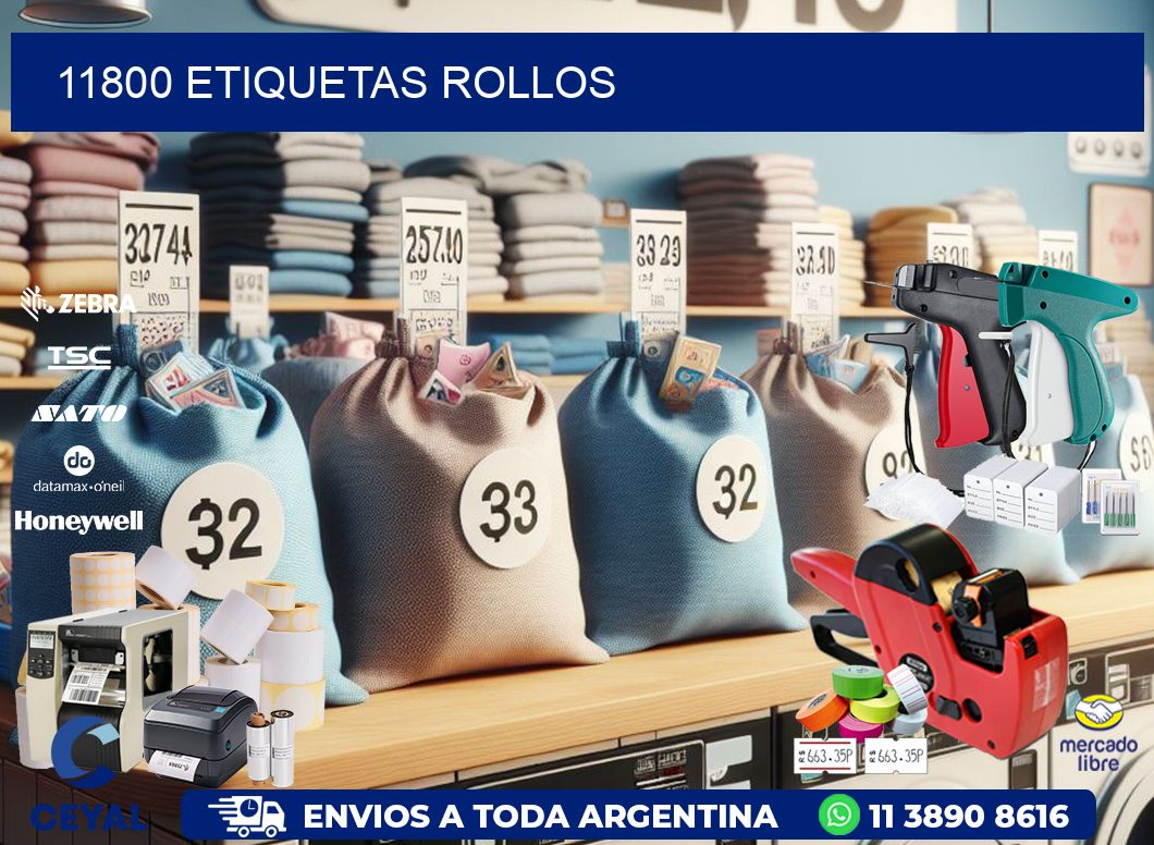 11800 etiquetas rollos
