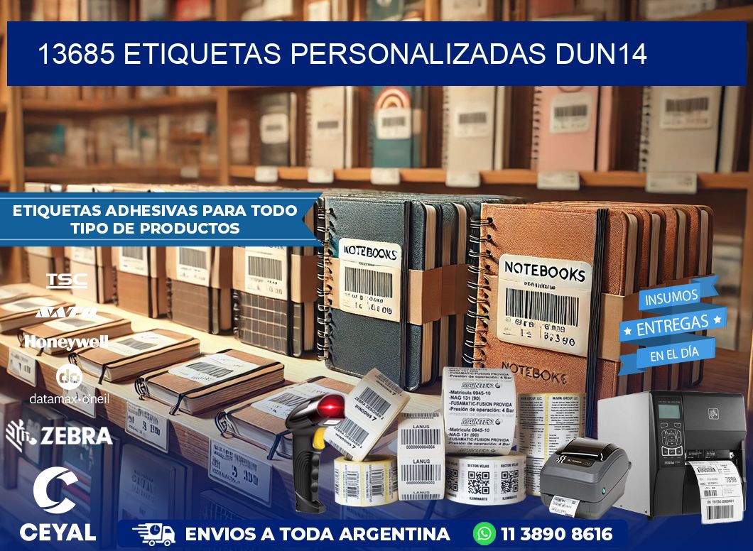 13685 Etiquetas personalizadas dun14