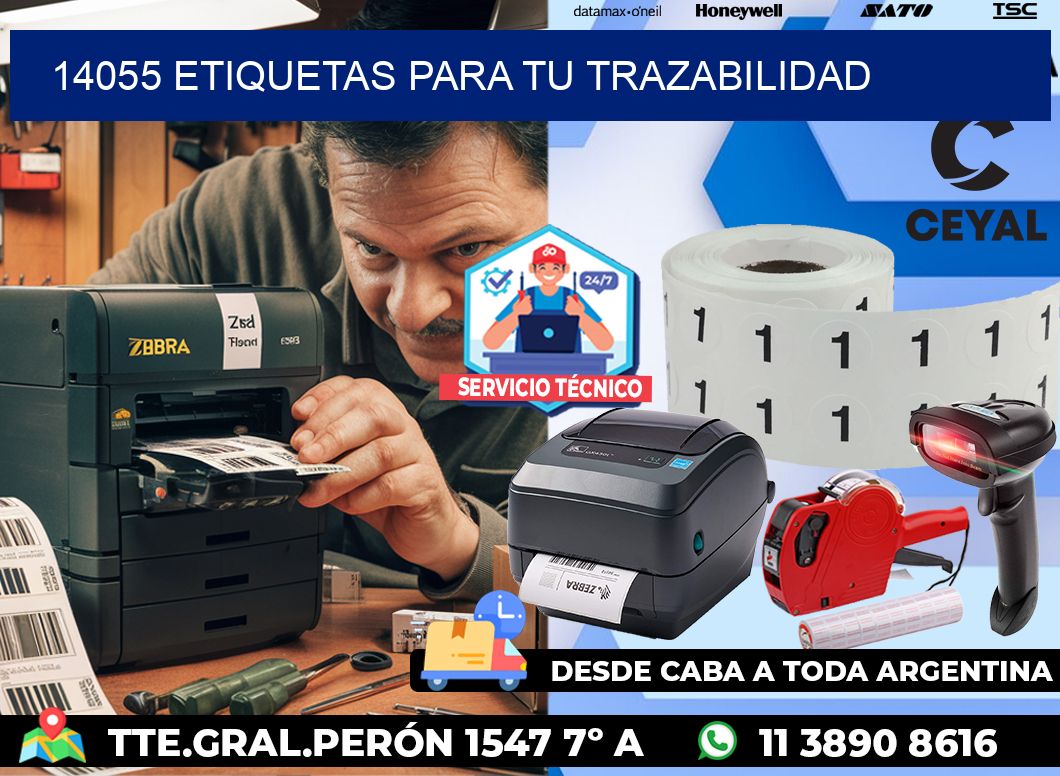 14055 etiquetas para tu trazabilidad
