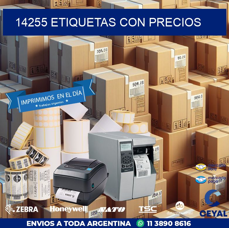14255 etiquetas con precios