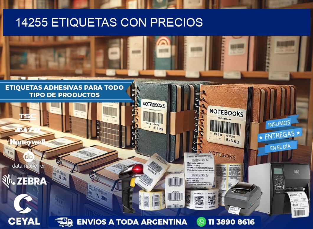 14255 etiquetas con precios