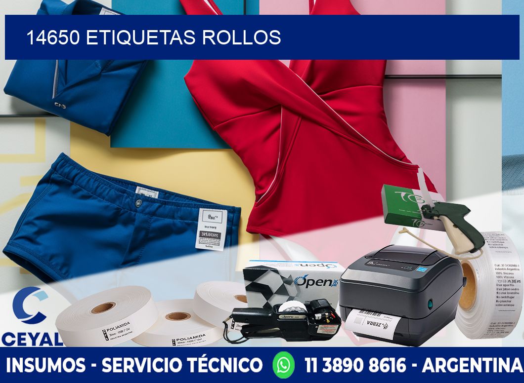 14650 etiquetas rollos