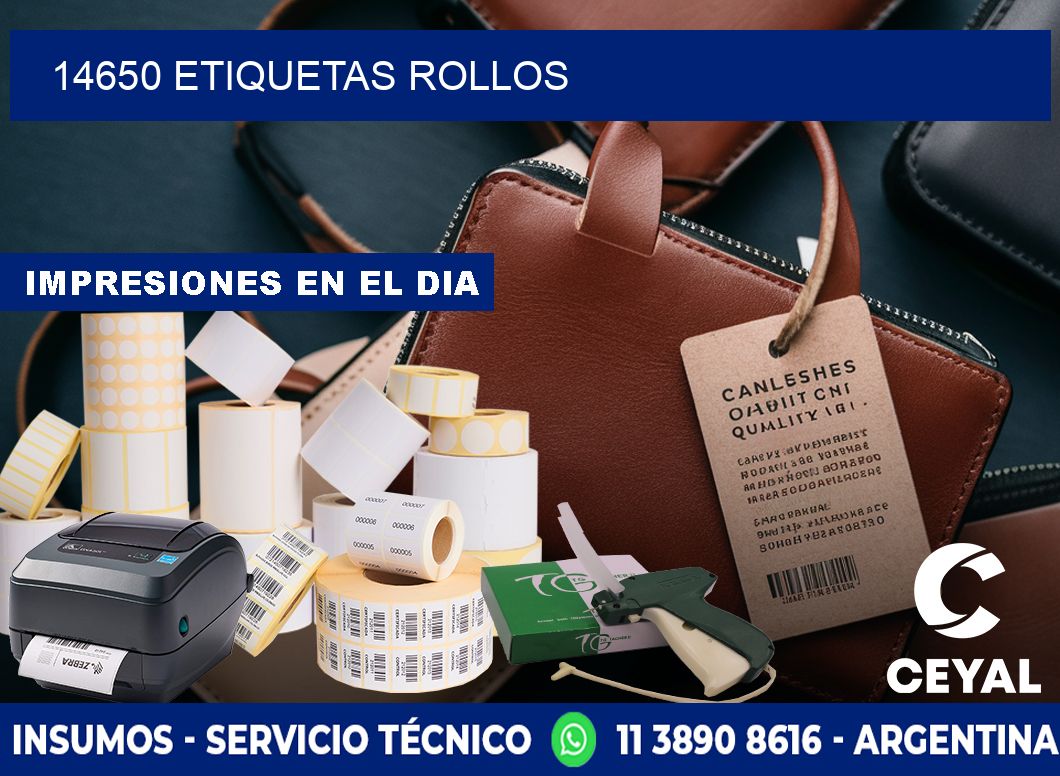 14650 etiquetas rollos