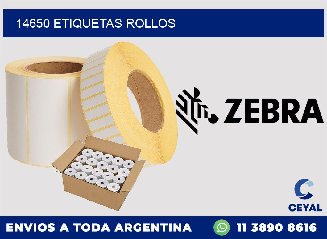14650 etiquetas rollos