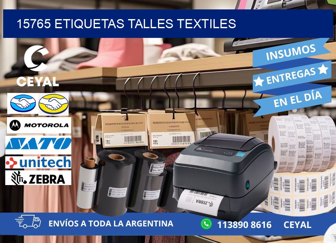 15765 ETIQUETAS TALLES TEXTILES