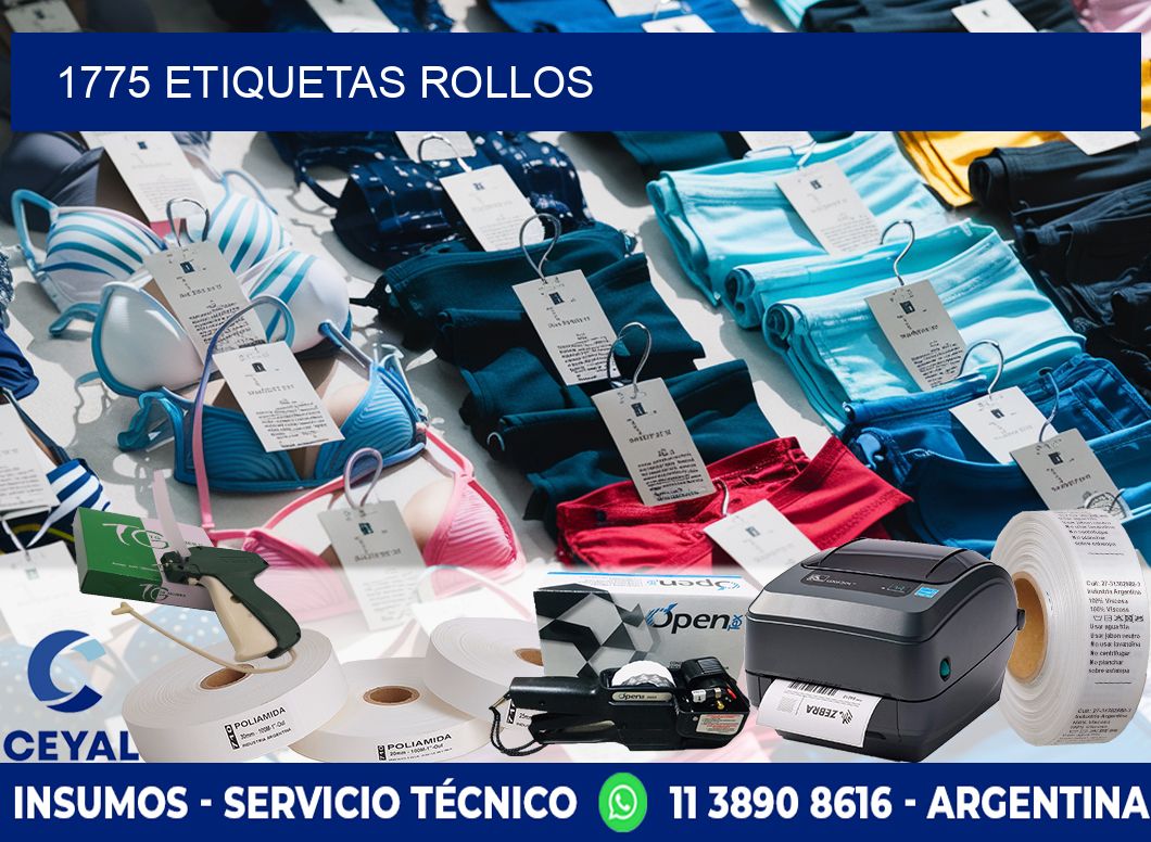 1775 etiquetas rollos