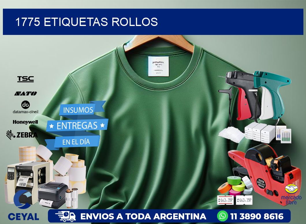 1775 etiquetas rollos