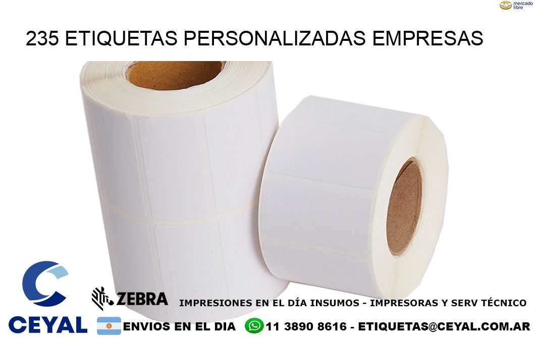 235 Etiquetas personalizadas empresas