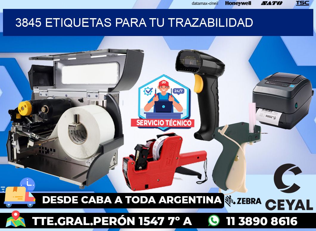 3845 etiquetas para tu trazabilidad