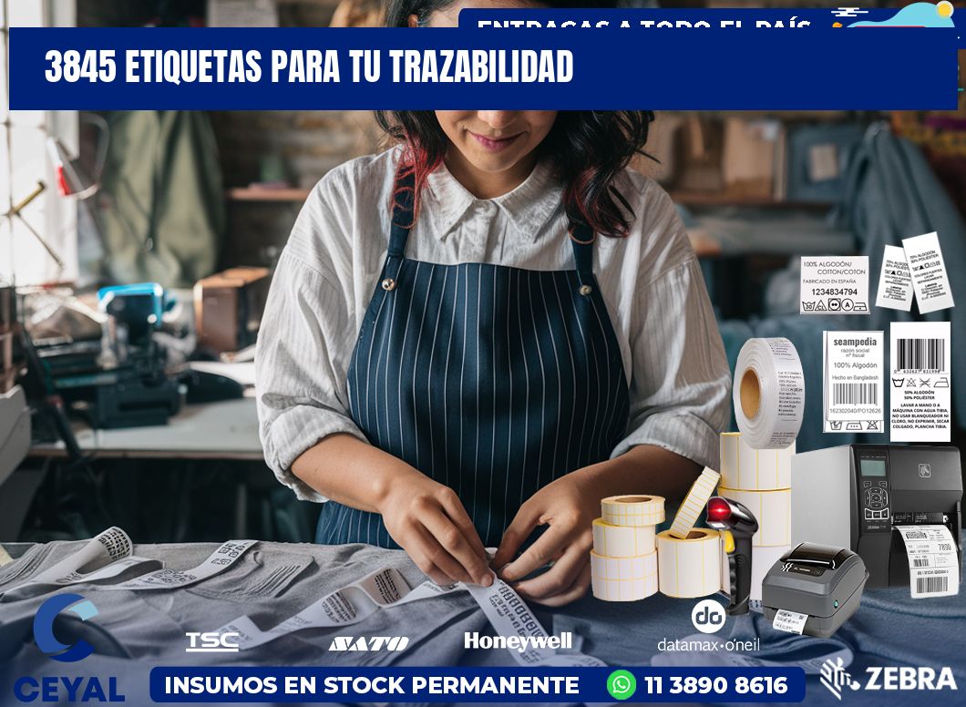3845 etiquetas para tu trazabilidad