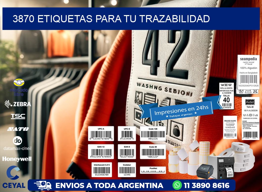 3870 etiquetas para tu trazabilidad