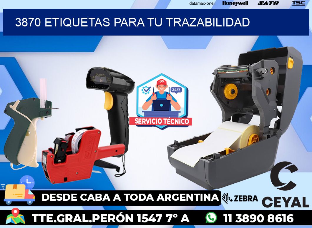 3870 etiquetas para tu trazabilidad