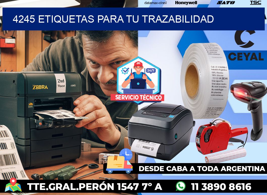 4245 etiquetas para tu trazabilidad