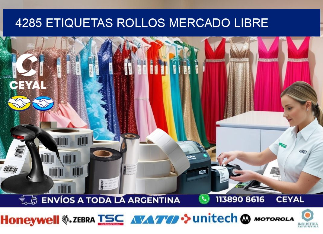 4285 etiquetas rollos MERCADO LIBRE