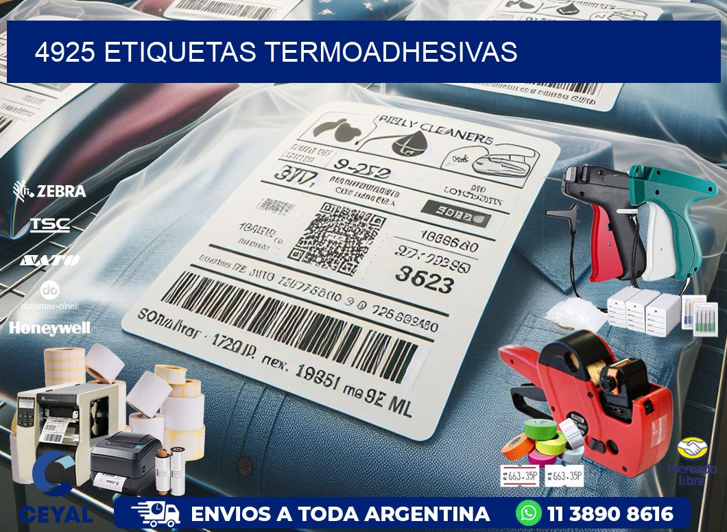 4925 etiquetas termoadhesivas