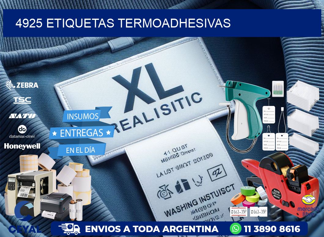4925 etiquetas termoadhesivas