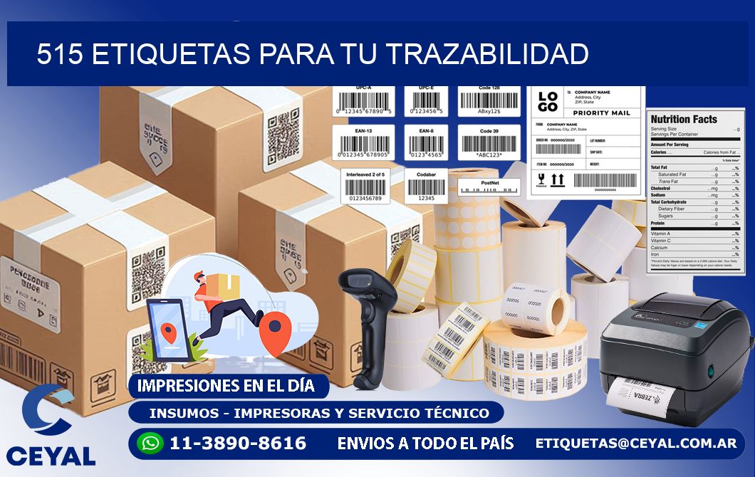 515 etiquetas para tu trazabilidad