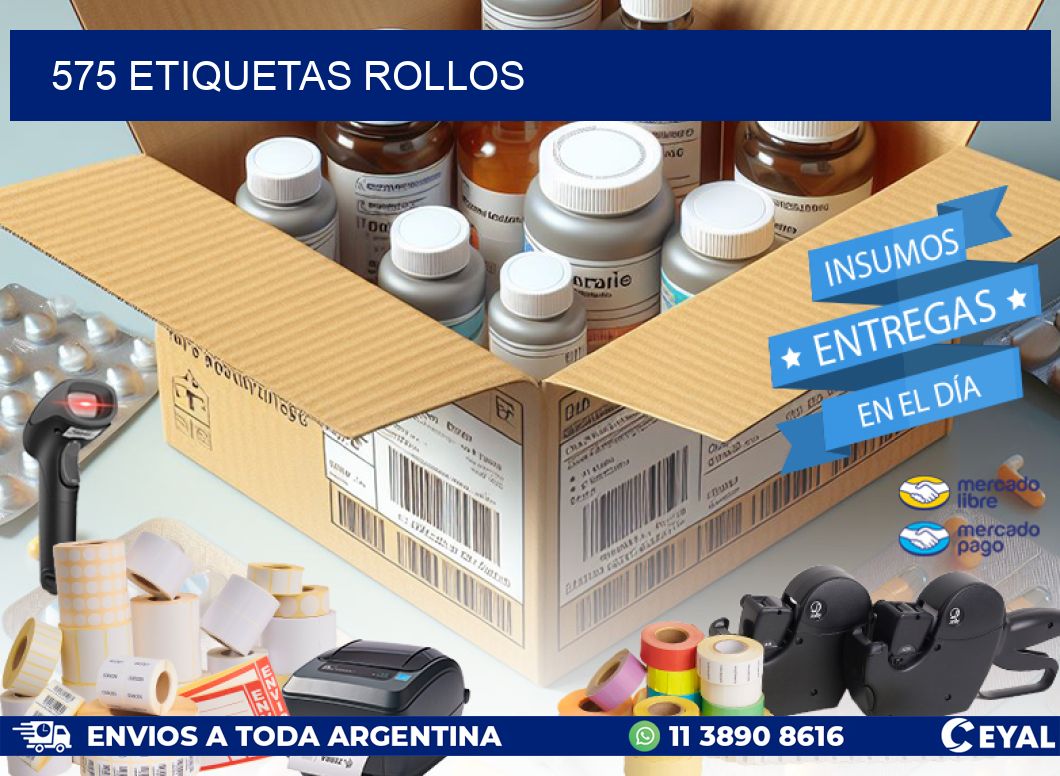 575 etiquetas rollos