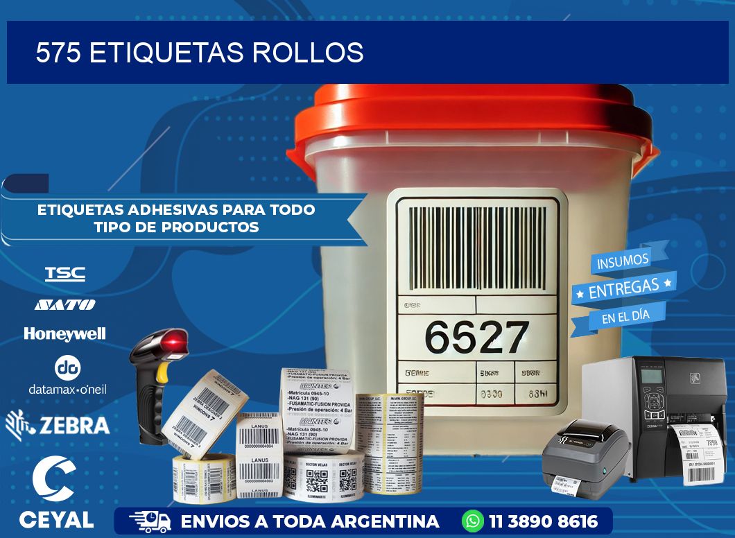 575 etiquetas rollos