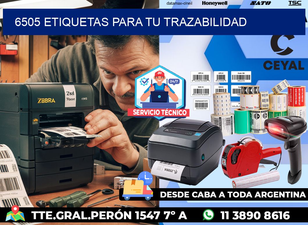 6505 etiquetas para tu trazabilidad
