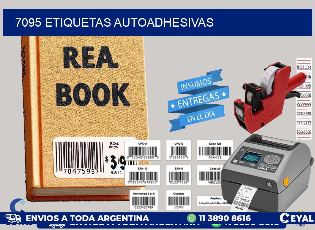7095 etiquetas autoadhesivas