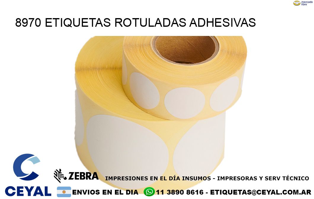 8970 etiquetas rotuladas adhesivas