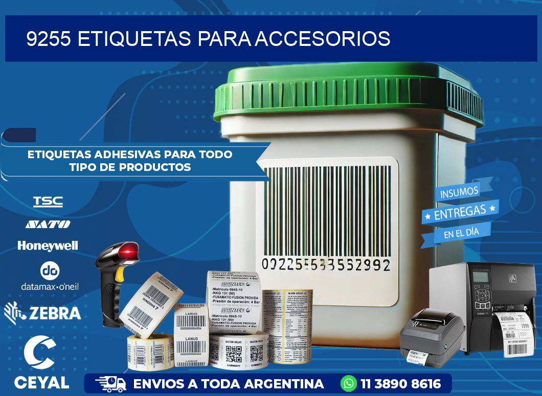 9255 Etiquetas para accesorios