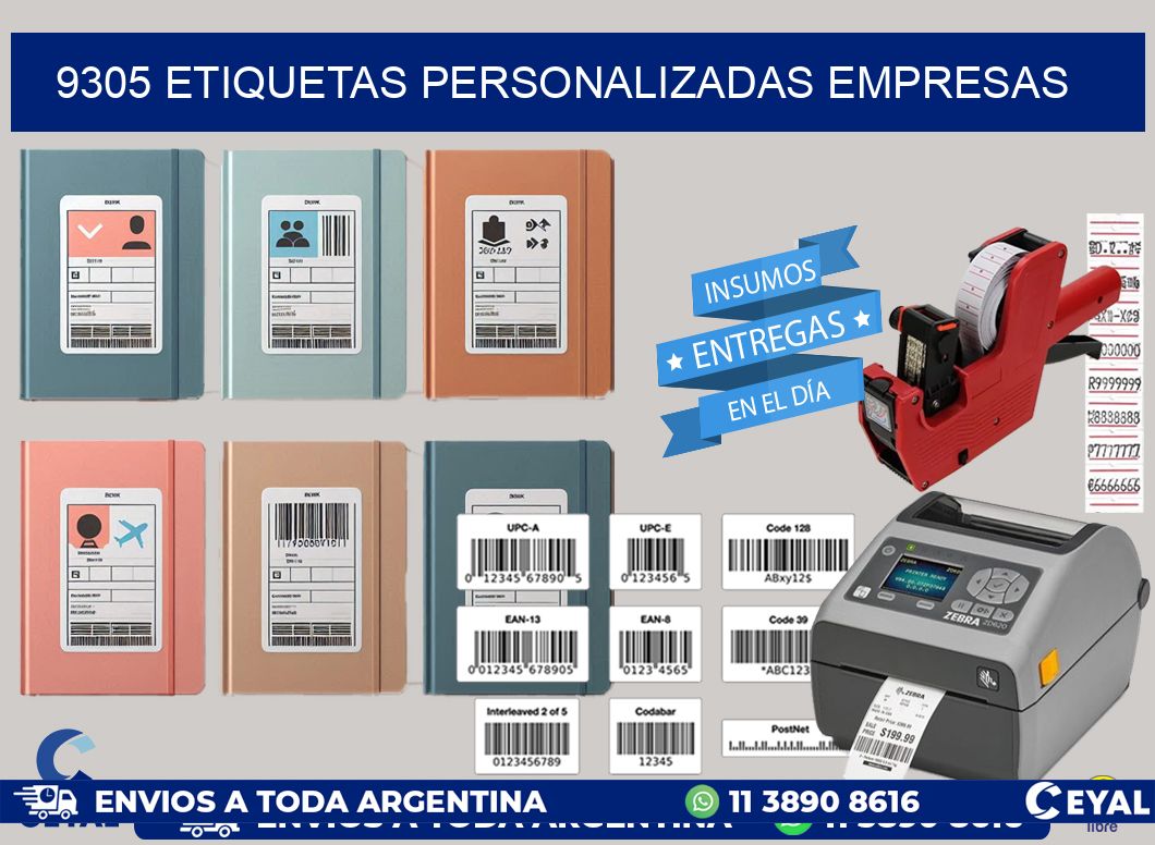 9305 Etiquetas personalizadas empresas