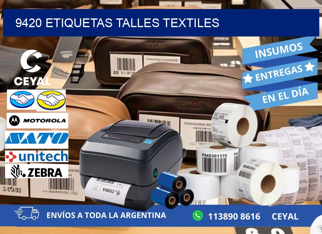 9420 ETIQUETAS TALLES TEXTILES