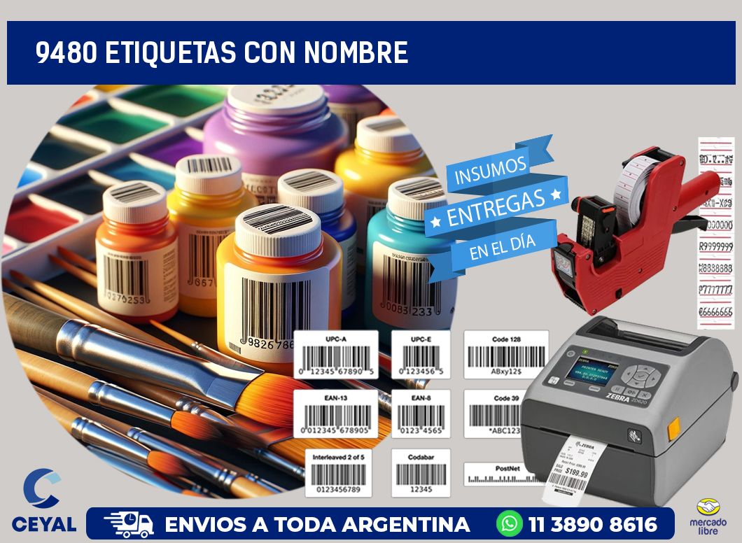 9480 etiquetas con nombre