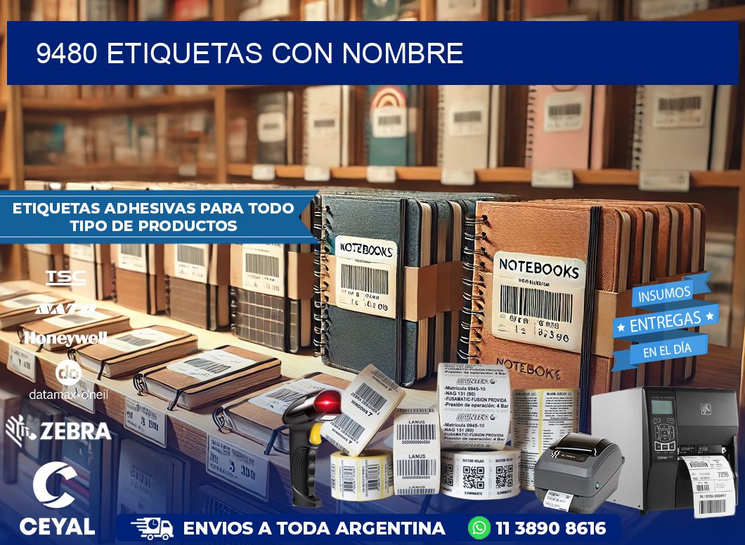 9480 etiquetas con nombre