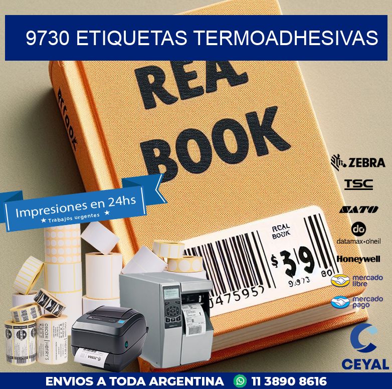 9730 etiquetas termoadhesivas