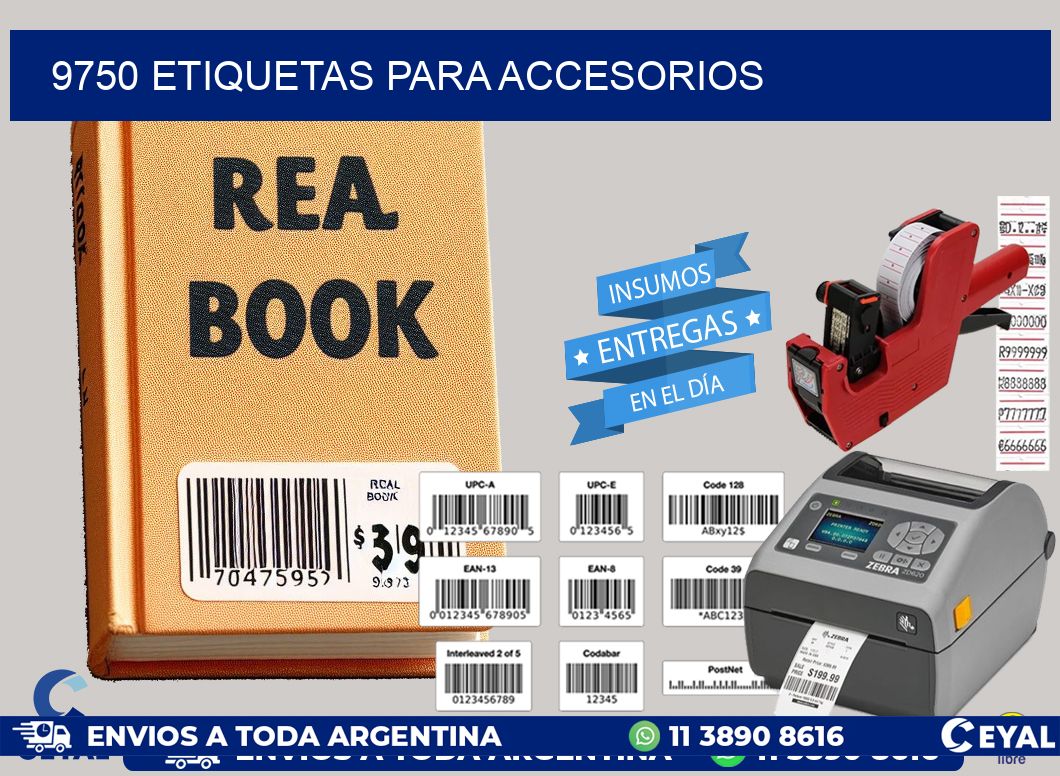 9750 Etiquetas para accesorios