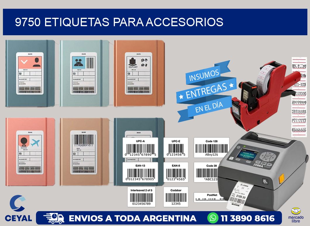 9750 Etiquetas para accesorios