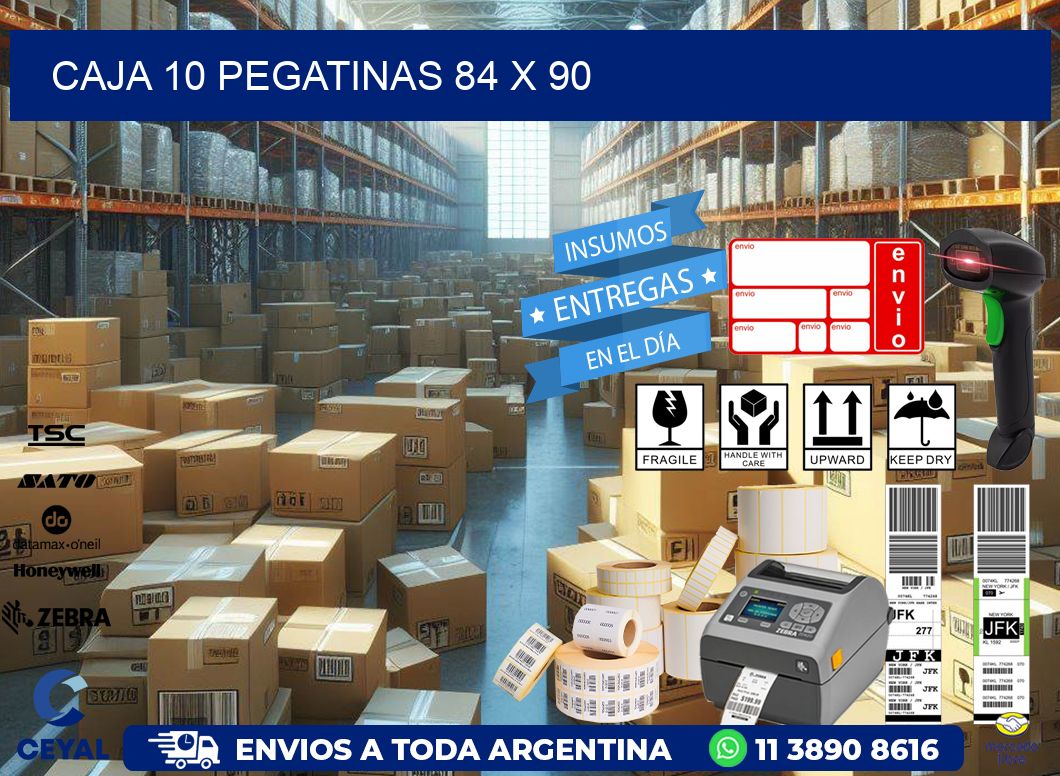 CAJA 10 PEGATINAS 84 x 90