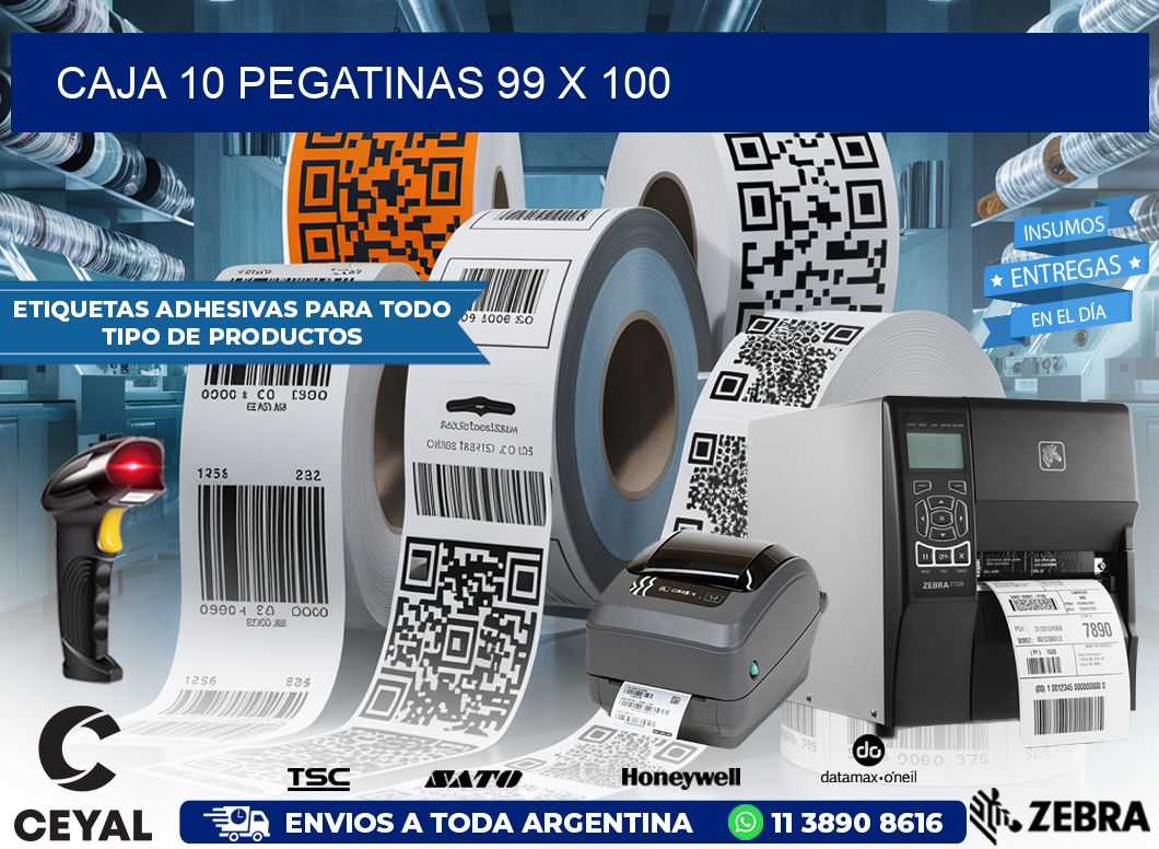 CAJA 10 PEGATINAS 99 x 100