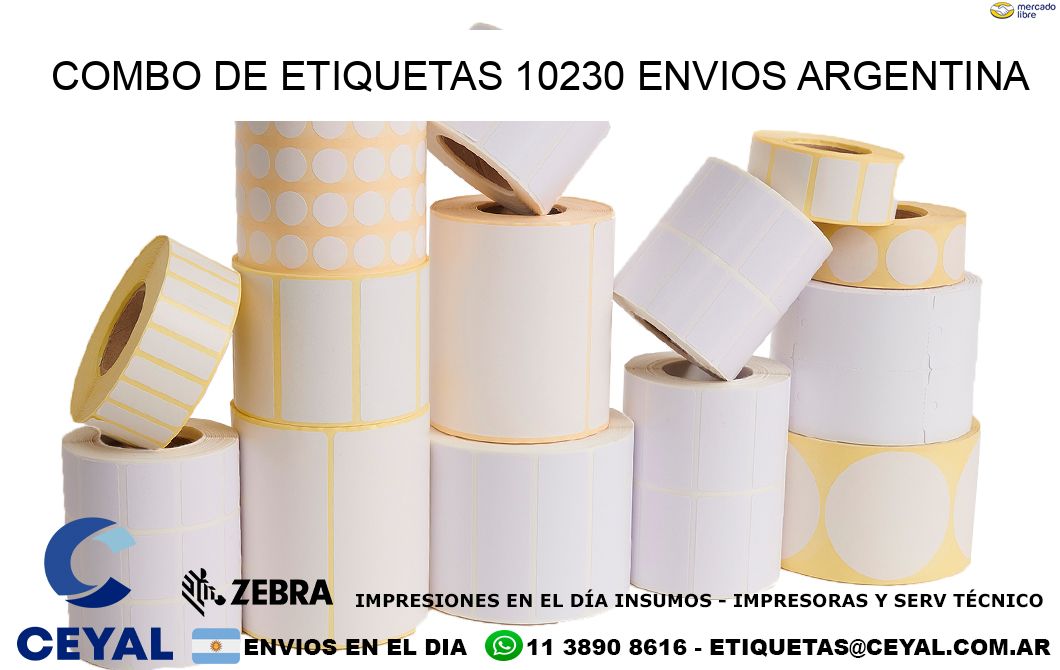 Combo de etiquetas 10230 ENVIOS ARGENTINA