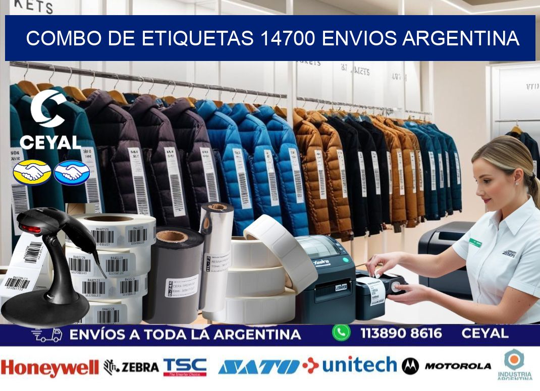 Combo de etiquetas 14700 ENVIOS ARGENTINA