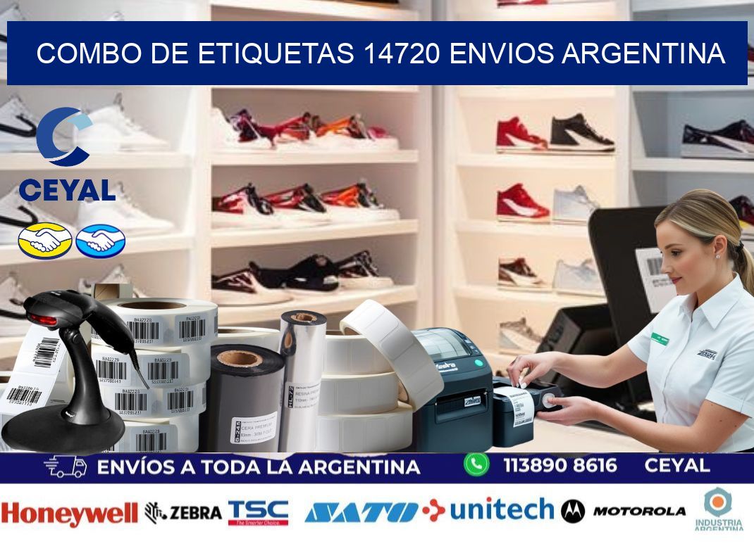 Combo de etiquetas 14720 ENVIOS ARGENTINA