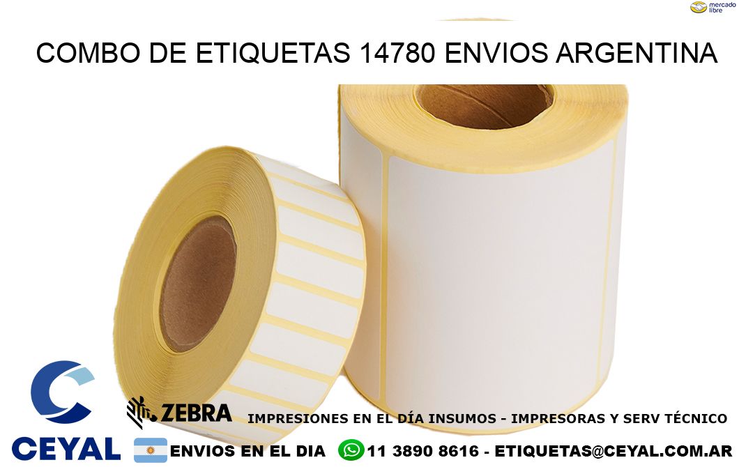 Combo de etiquetas 14780 ENVIOS ARGENTINA
