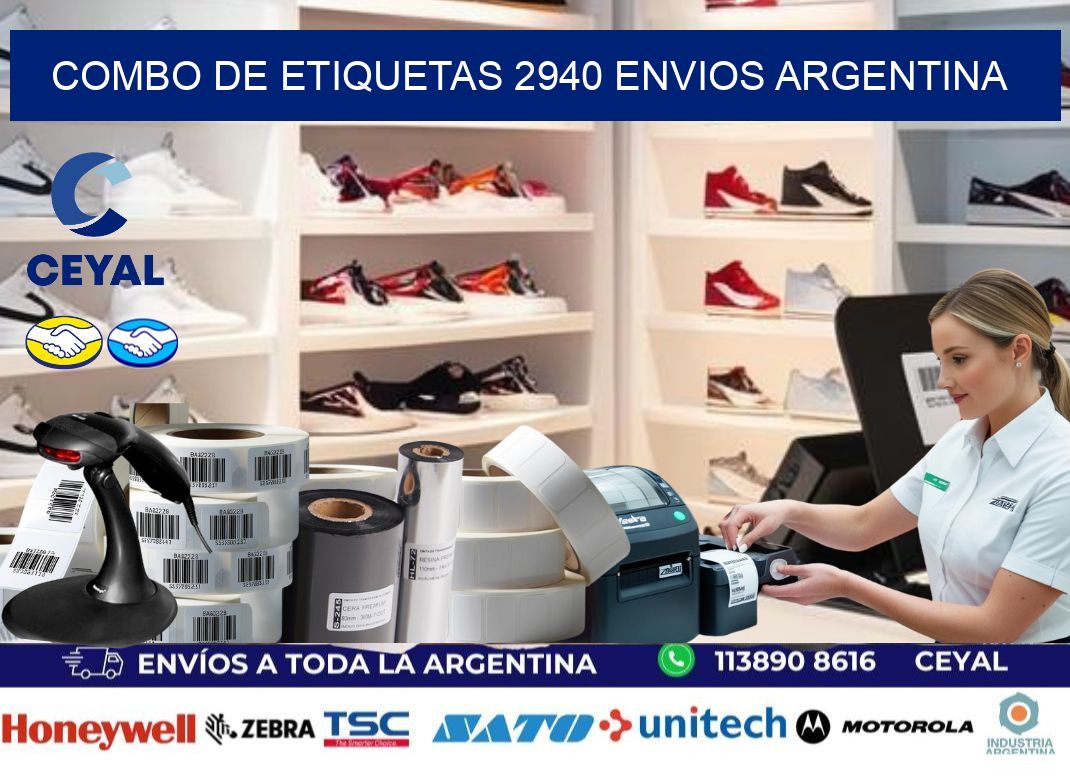 Combo de etiquetas 2940 ENVIOS ARGENTINA