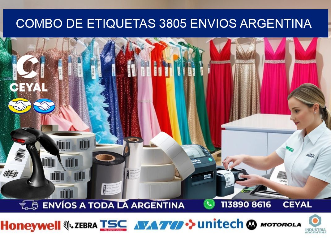 Combo de etiquetas 3805 ENVIOS ARGENTINA