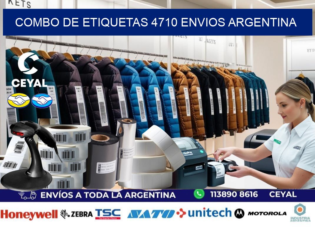 Combo de etiquetas 4710 ENVIOS ARGENTINA