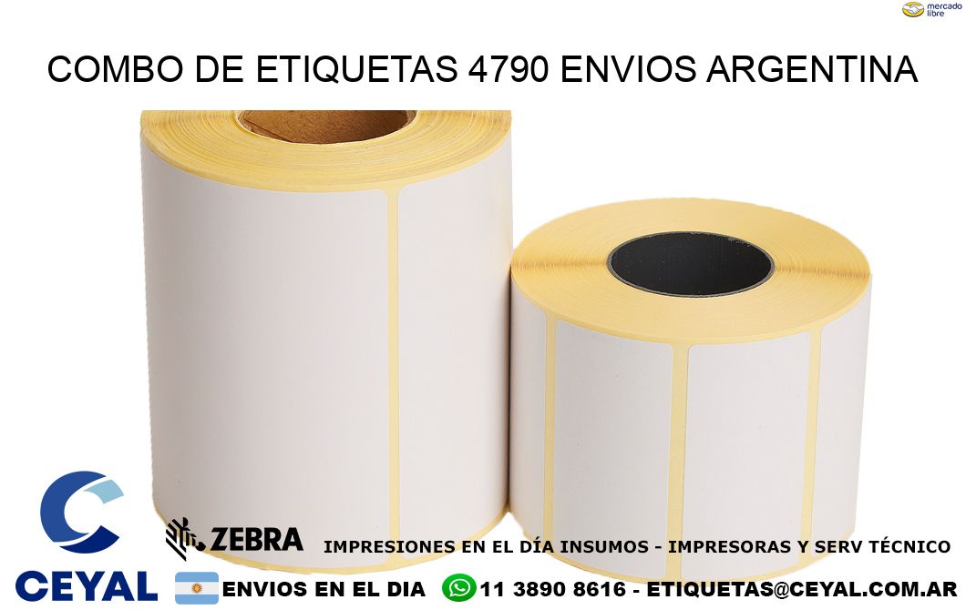 Combo de etiquetas 4790 ENVIOS ARGENTINA